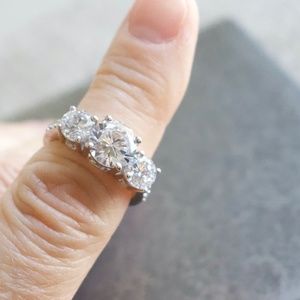 Cubic Zirconia Sterling Silver Ring